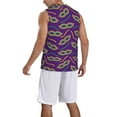thumbnail image 5 of Rocae Carnival Masks and Beads for Men's Basketball Jersey Lightweight and Breathable Athletic Tank Top,Quick-Drying Sports Jersey Small, 5 of 9