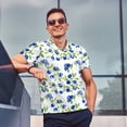 thumbnail image 4 of Polo Shirts for Men, Blueberries Tree Print Cuteness Casual Mens Polo Shirts Short Sleeve Button Down Classic Mens Golf Polo Shirts, 4 of 7
