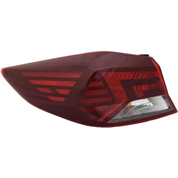 Left Outer Tail Light Assembly - Compatible with 2019 - 2020 Hyundai Elantra Sedan