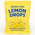 thumbnail image 5 of Sugar Free Lemon Drops Hard Candy 4 Bags Individually Wrapped - Fat-Free, Zero Trans Fat, Keto-Friendly Diabetic Safe Citrus Sweets Yellow Disc | Low-Calorie Snack Desert Treat - 11 oz Each Total, 5 of 5