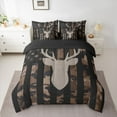 thumbnail image 2 of jejeloiu Vintage Deer Skull 7-Piece Twin Bedding Sets,Rustic American Flag Bedding Comforter Set,Camo Camouflage Print Sheet Sets For Teens,Ultra Soft Home Decor Reversible, 2 of 8