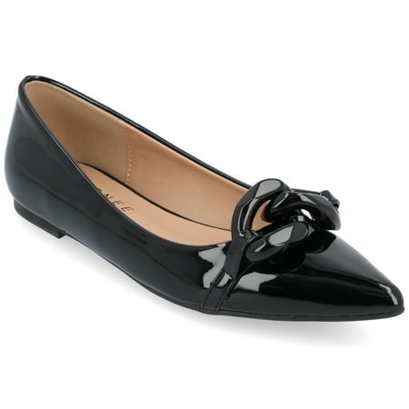 

Journee Collection Womens Clareene Slip On Pointed Toe Ballet Flats