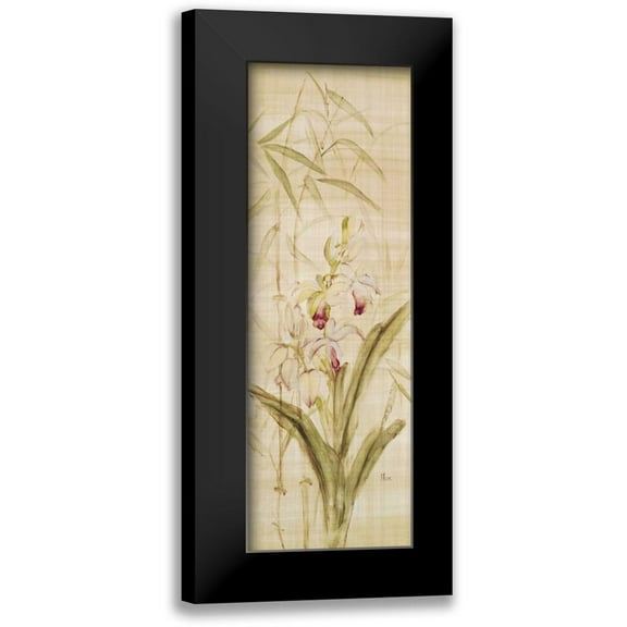 Blum, Cheri 7x14 Black Modern Framed Museum Art Print Titled - p 5025 80B 7 Orchids II