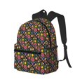 thumbnail image 2 of Lsque Mexican Folk Art Floral Classic Casual Backpack - Large Capacity Water-Resistant Backpack for School, Work, Travel, and Outdoor Activities, 2 of 8