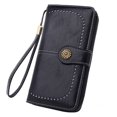 thumbnail image 1 of Coofit Women Wallet Retro Wristlet Wallet Clutch Wallet with Hollow Design, 1 of 4