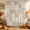 Beige, White, Cream, variant on Brown Cream Checked Shower Curtain, Waterproof Shower Curtains for Bathroom, Vintage Buffalo Plaid Farmhouse Washable Fabric Bathtub Curtain Set Bath Decor with 12 Hooks Stall 36"x72"