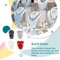 thumbnail image 3 of Thinsont Acrylic Mannequin Jewelry Holder Portable Shopping Mall Necklace Pendant Choker Display Stand Base Accessories Transparent 21cm, 3 of 6