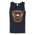 thumbnail image 2 of Wild Bobby, Lead Follow or Get The Hell Out Of The Way MC 1969 Motorcycle Pop Culture Mens Graphic Tank Top, Navy, Small, 2 of 3