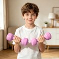 thumbnail image 3 of Lightweight Kids Dumbbells for Sensory Training and Motor Skills Development Pink, 3 of 4
