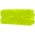 thumbnail image 2 of Royal Comfort 32x64 Solid Color Neon Yellow (2 per Pack) Terry Velour Beach Towel. Made with 100% Cotton Weighing at 16.0 lbs per doz. Why Settle for Polyester get The Real Thing!, 2 of 5