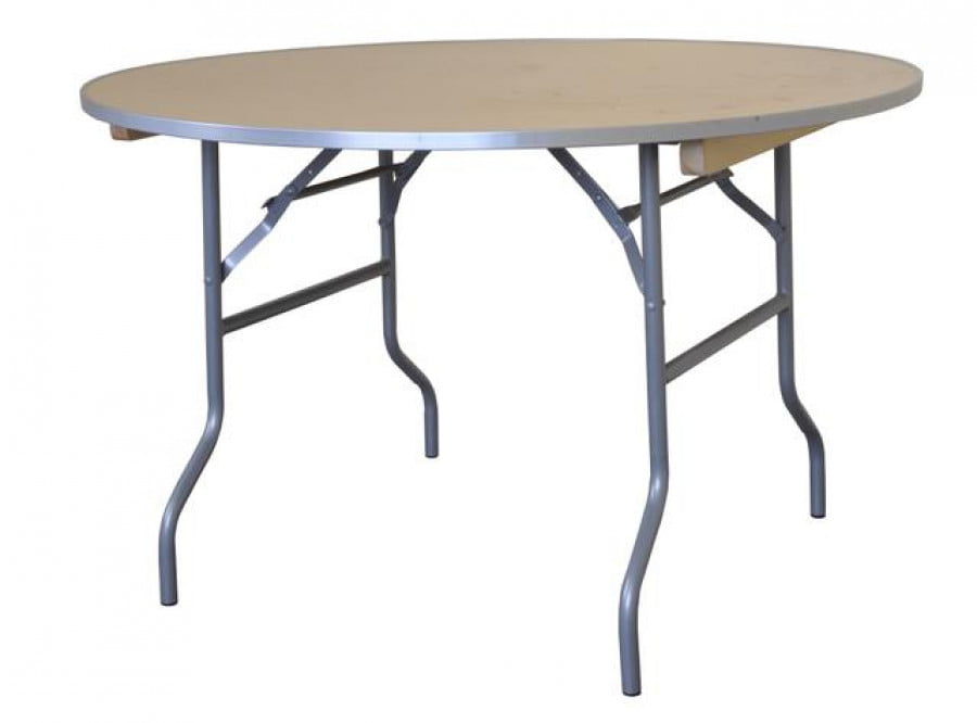 Pogo 36 Round Wooden Folding Tables, 36 Inch Round Folding Table