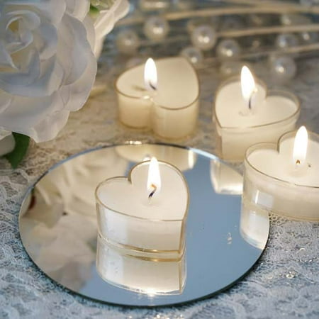 - Efavormart Set of 12 ONE TRUE LOVE Heart Tealight Candles Ideal for Aromatherapy Weddings Party Favors Home Decoration Supplies