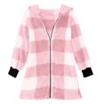 thumbnail image 6 of Women Sherpa Jacket Fuzzy Fleece Zip Up Winter Coat Warm Faux Fur with Pockets Long Sleeve Hooded Outerwear, 6 of 6