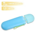 thumbnail image 5 of Portable Toothbrush Case Toothbrush Holders Plastic Dark Blue Light Blue 7.87"x2.36"x1.38", 5 of 7