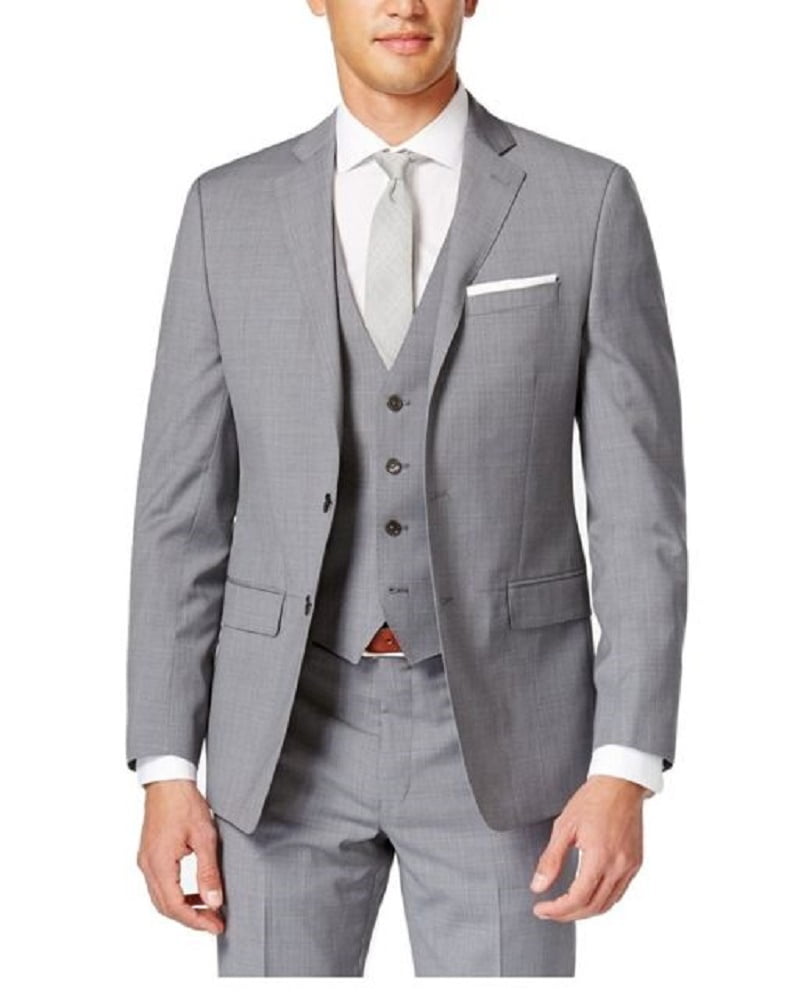 calvin klein grey suit pants