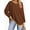 Brown, variant on Fantaslook Color Block Sweatshirts for Women Crewneck Long Sleeve Oversized Pullover Tops Casual Fall Outfits