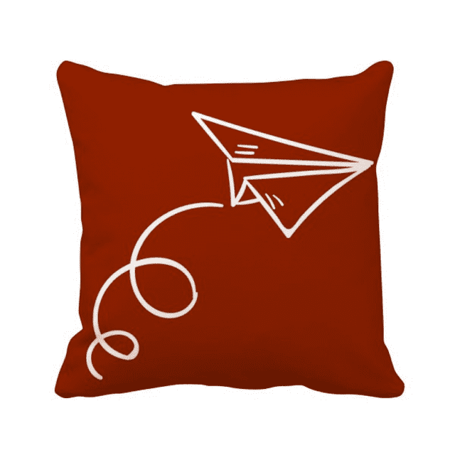 Aircraft Paper Abandonment Trajectory Throw Pillow Sleeping Sofa Cushion Cover