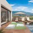 thumbnail image 3 of Sage Green Grey Outdoor Rug for Patio/Deck/Porch, Non-Slip Large Area Rug 5 x 7 Ft, Oil Painted Geometric Modern Abstract Indoor Outdoor Rugs Washable Area Rugs, Reversible Camping Rug Carpet Runner, 3 of 8