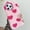 Pink-Rose Love, variant on Dteck for iPhone 15 Pro Max Fur Case for Girls, Luxury Cute Warm Handmade Furry Fuzzy Fluffy Soft LOVE Fur Plush Protective Case Cover for Women,Pink-Rose Love