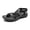 ALL BLACK, variant on Women's Walking Sandals With Arch Support Elastic Strap Summer Sport Athletic Casual Hiking Outdoor Sandal