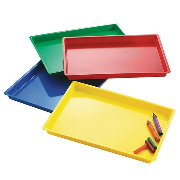 Multipurpose Tray, Assorted Colors - Set of 4