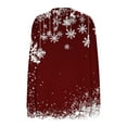 thumbnail image 5 of Half Zip Sweatshirts Loose Fit Casual Christmas Crewneck Pullover Tops for Women Colorblock Holiday Outfits (L, Red 03), 5 of 5
