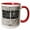 Red/White, variant on 3drose, Rhode Island. State Capital Is Providence., 11oz Two-tone Yellow Mug