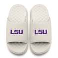 thumbnail image 2 of Unisex ISlide Cream LSU Tigers Primary Motive Slide Sandals, 2 of 5