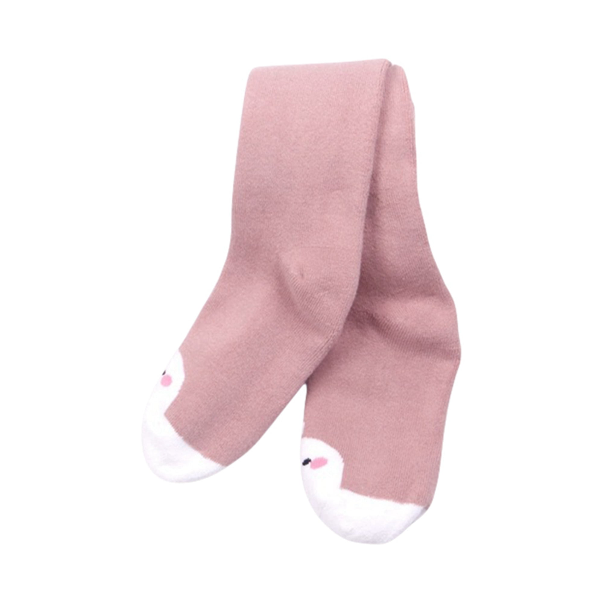Jkerther Baby Girl Tights Fleece Lined Thick Cable Knit Leggings Footed