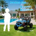 thumbnail image 7 of 24V Ride on Toy Cars, Kids Ride on UTV Cars with Remote Control, Battery Powered Electric Car for Kids Boys Girls 3-6 w/Bluetooth and Lights, 4 Wheelers Drive, Blue, 7 of 7