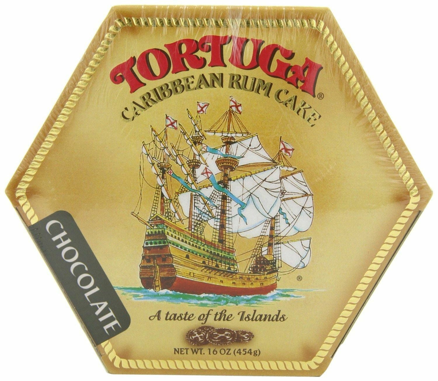 Tortuga Caribbean Rum Cake 16 oz Chocolate Flavor