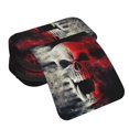 thumbnail image 4 of Easygdp Red And White Screaming Demon Skull para Estuche de Lápices con Tapa Flip, Suministros de Oficina y Universidad para Adolescentes y Adultos, 4 of 7