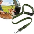 thumbnail image 2 of Qyaukm Green Pet Car Safety Belt, Adjustable Vehicle Dog Leash with Shock Absorbing Bungee, Heavy-Duty Seat Belt Tether Clip for Back Seat Travel, Reflective for Night Visibility, 2 of 9