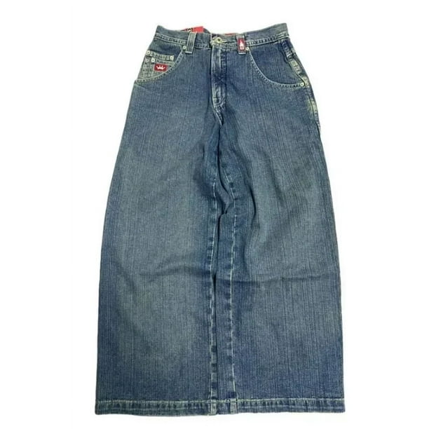 90s JNCO Street Jeans New Harajuku Hip Hop Letter Embroidered
