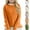 Orange, variant on BRGZLK Kids Girls Boys Fall New Knit Sweater Cute Solid Color Round Neck Long Sleeve Warm Knit Pullover Tops Orange 10-11 Years