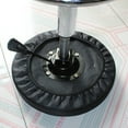 thumbnail image 5 of 33cm Thick Elastic Barstool Seat Cushion Cover Cotton Stool Cover Round Chair Protector (Black), 5 of 5