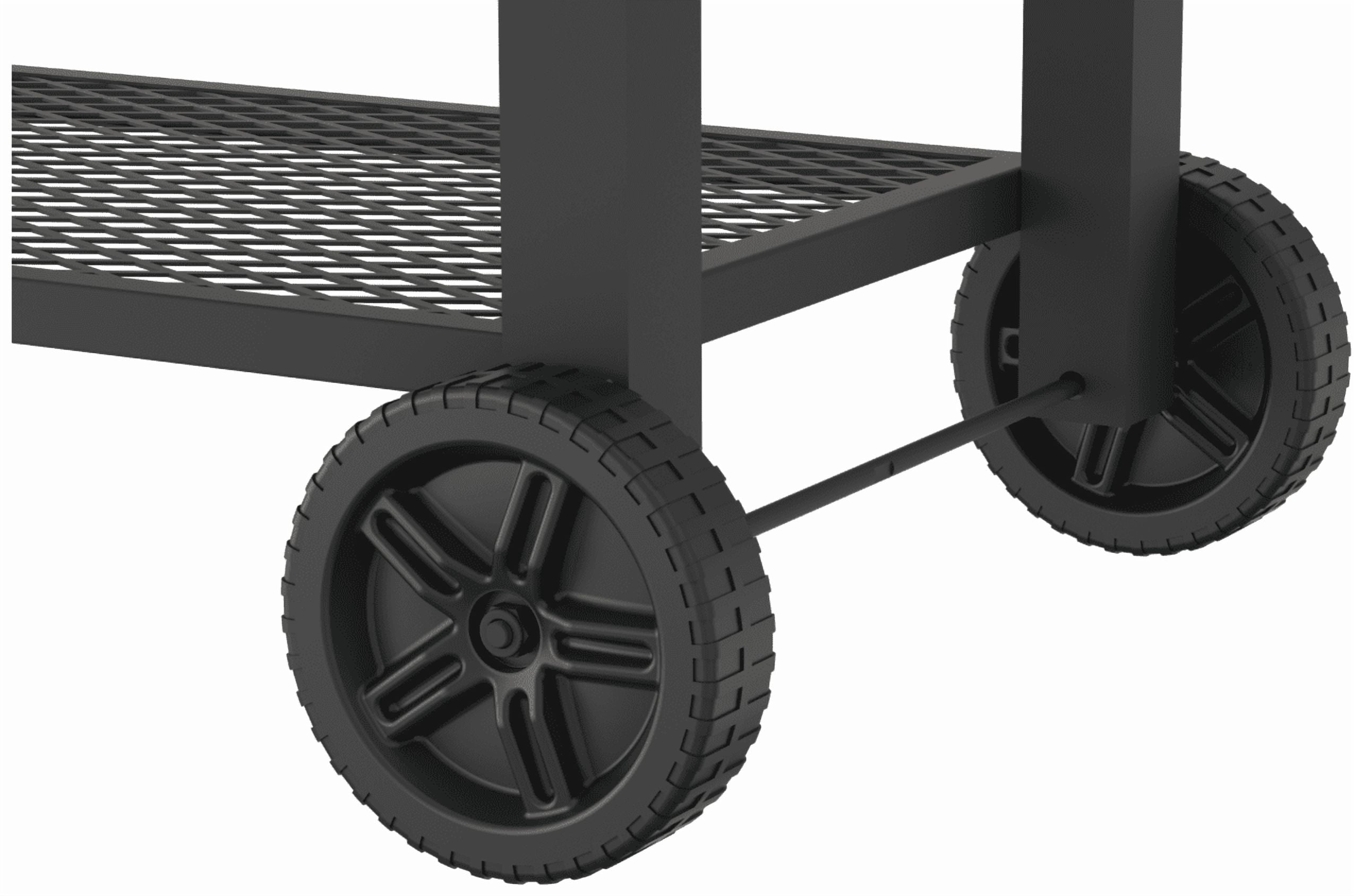 Open Box Expert Grill Charcoal Grill, 24 Inch Heavy Duty Charcoal Grill with Wheels, Black