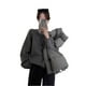 thumbnail image 5 of Suéter suave estilo pecho rizado para mujer 2024 otoño e invierno nuevo estilo suéter suelto estilo perezoso top para mujer cuello redondo, 5 of 5