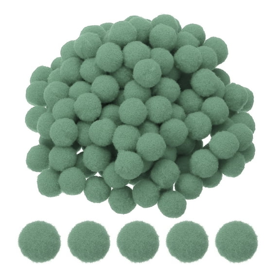 0.6inch Pom Poms for Crafts, 500pcs Pompoms for Crafts Puff Balls Bulk Fuzzy Balls for Hats Christmas Art DIY, Blue Green