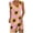 Pink, variant on Sleeveless V-Neck Asymmetric Hem Midi Dress - Summer Dresses for Women 2025 Casual Sundress with Ring Strap & Sunflower Print Yellow M