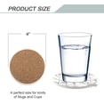 thumbnail image 2 of Design Géométrique s - Ensemble de Pierres Absorbantes Rondes avec Pierre Céramique et Base en Liège pour Types de Tasses (4, Flèche Géométrique), 2 of 7