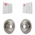 thumbnail image 1 of CMX Rear Disc Brake Rotors Pair for Car Toyota Corolla Matrix Prius Prime Pontiac Vibe AWD-e Lexus CT200h Plug-In K8-100603, 1 of 8