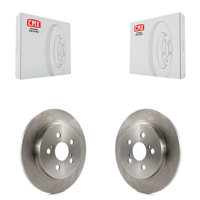 CMX Rear Disc Brake Rotors Pair for Car Toyota Corolla Matrix Prius Prime Pontiac Vibe AWD-e Lexus CT200h Plug-In K8-100603