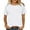 White, variant on Posijego Women's Plus Size T-Shirts Plain Short Sleeve Classic Tee S-5XL Womens Casual Crewneck Summer Tunic Tops