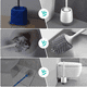 thumbnail image 5 of Juego de cepillo y soporte para inodoro de silicona Inodoro de baño montado en la pared Levamdar  2035083-2, 5 of 5