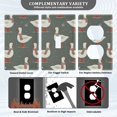 thumbnail image 3 of Yayeee Toggle Light Switch Wall Plate 1-Gang 4.5"x2.7" Home Decorative Outlet Cover, Winter Goose, 3 of 7