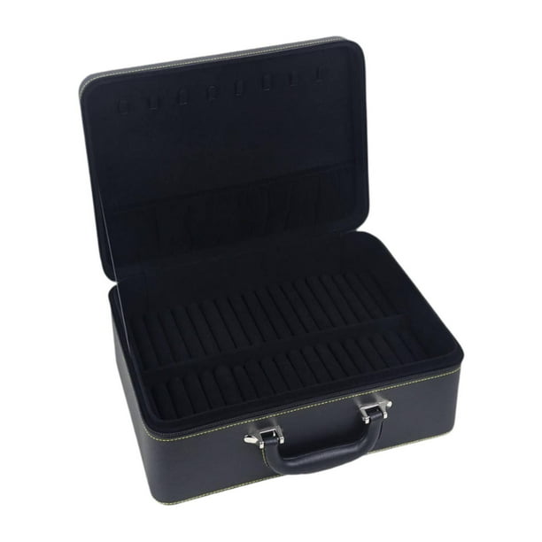 Caja de joyería para brazaletes, estuche de cuero PU para pulseras, organizador de joyas, estuche de exhibición para Negro
