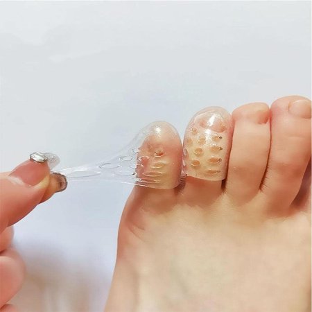 Silicone Anti-Friction Toe Protector, Silicone Breathable Toe Covers, Silicone Toe Protectors, Prevents Painful Rubbing, for Corns, Calluses, Blisters (50 Pairs)
