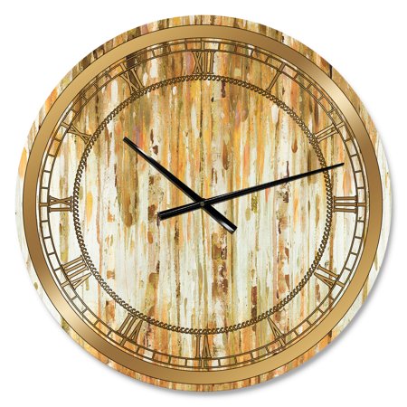 Designart 'The Forest I Fall Crop' Glam Wall Clock