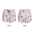 thumbnail image 5 of Lsque Lilies Flowers Printed Women's Running Shorts with Liner Pockets,Elastic Quick Dry Workout Athletic Gym Yoga Shorts,Womens High Waist Shorts-Large, 5 of 9